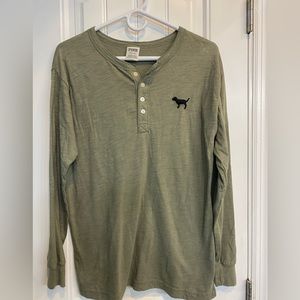 PINK Victoria Secret Henley style shirt